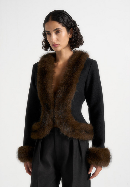 VITTORIA FAUX FUR COAT