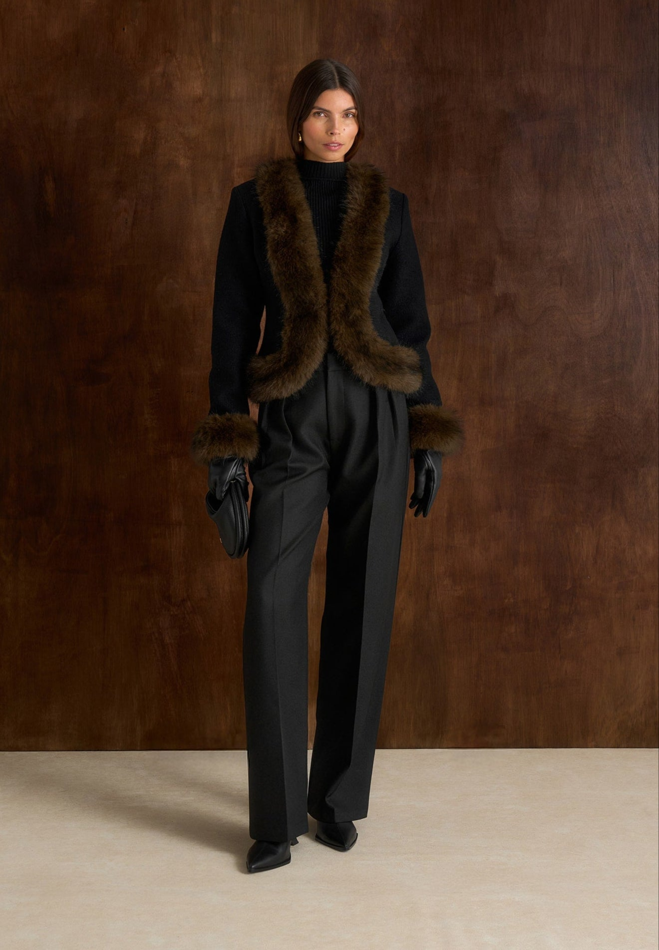 VITTORIA FAUX FUR COAT