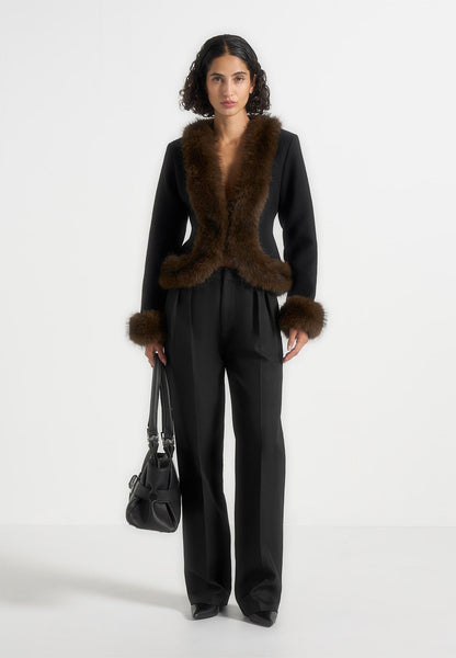VITTORIA FAUX FUR COAT